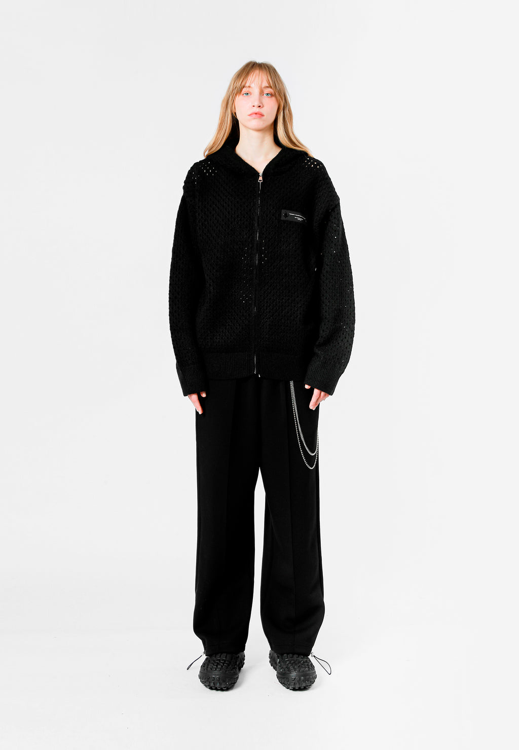 SUDADERA DE PUNTO CON CAPUCHA MWM