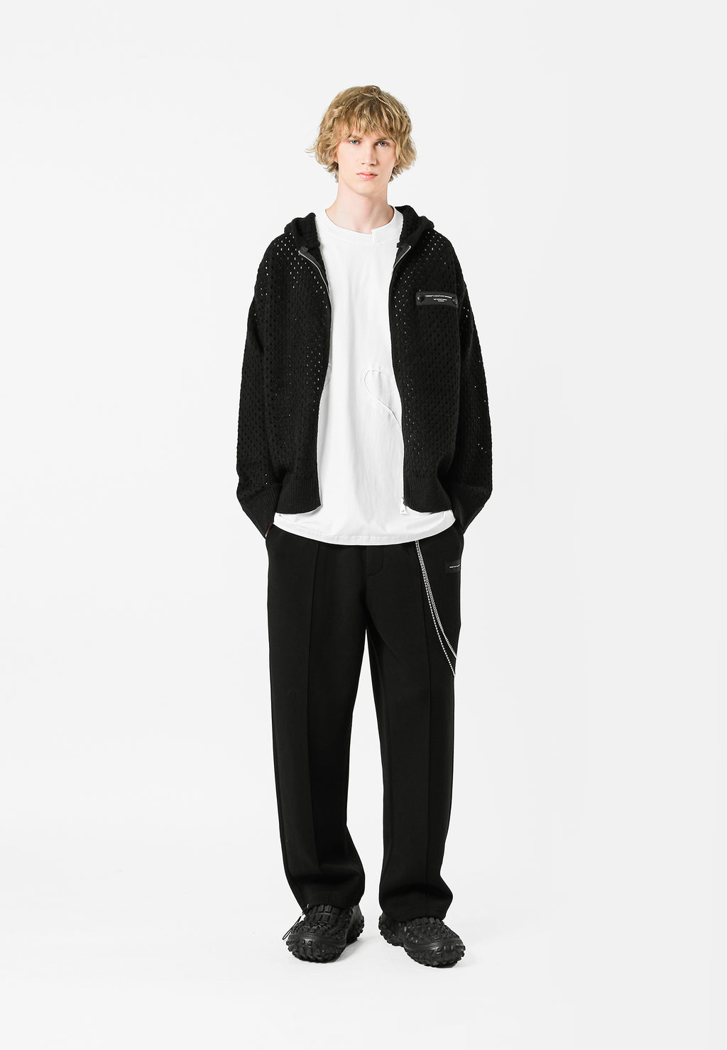 SUDADERA DE PUNTO CON CAPUCHA MWM