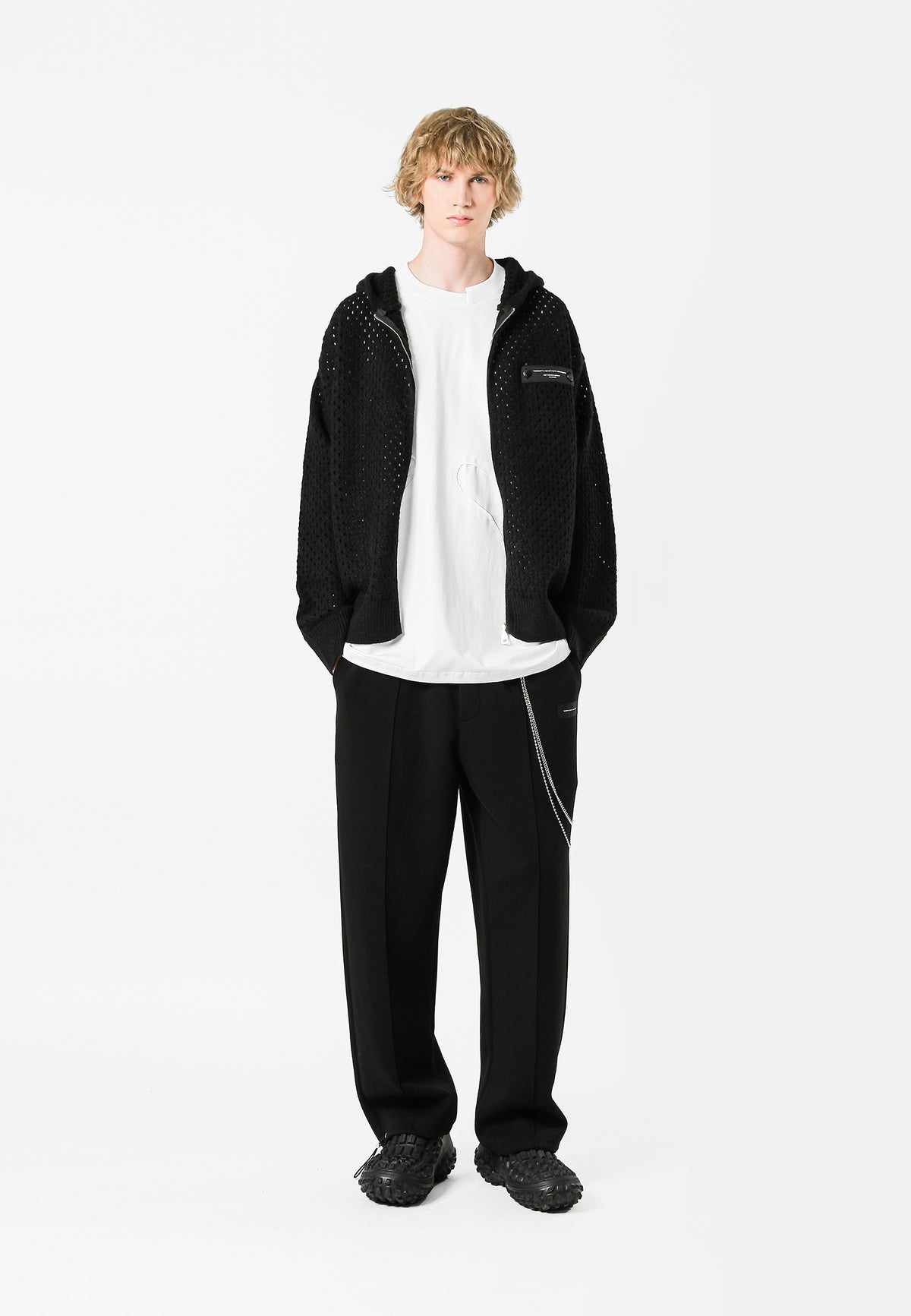 SUDADERA DE PUNTO CON CAPUCHA MWM