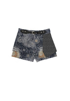 SHORTS VAQUEROS MWM CON DETALLE DE PIEL