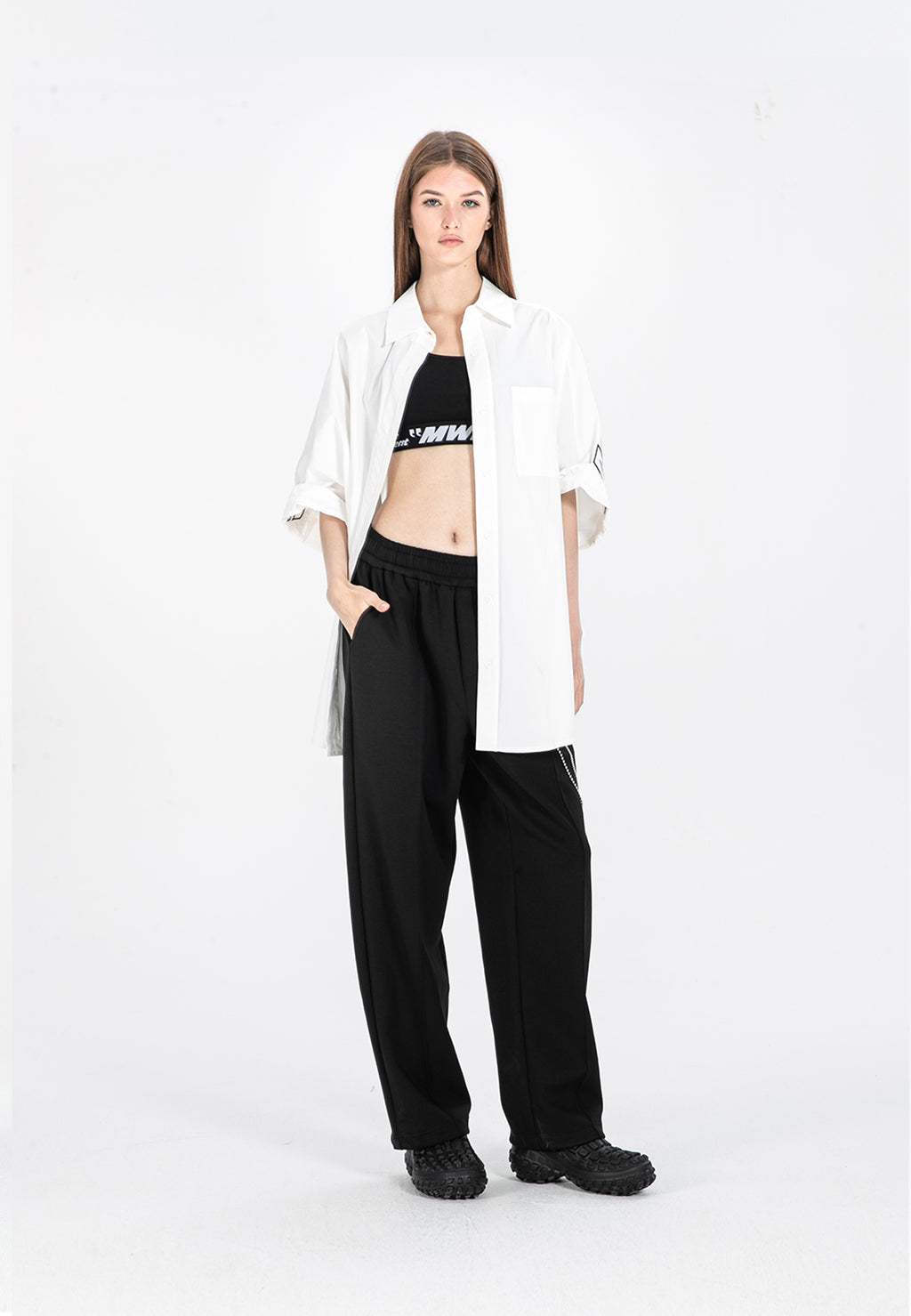 PANTALÓN DE PUNTO MWM CON CADENA