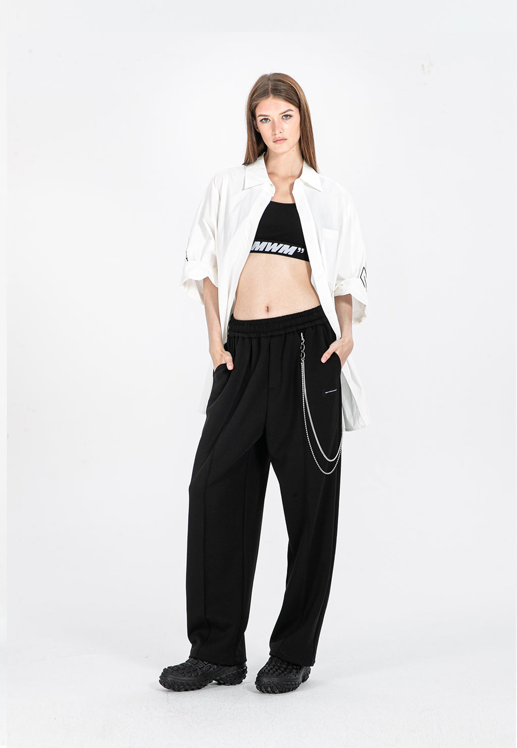PANTALÓN DE PUNTO MWM CON CADENA