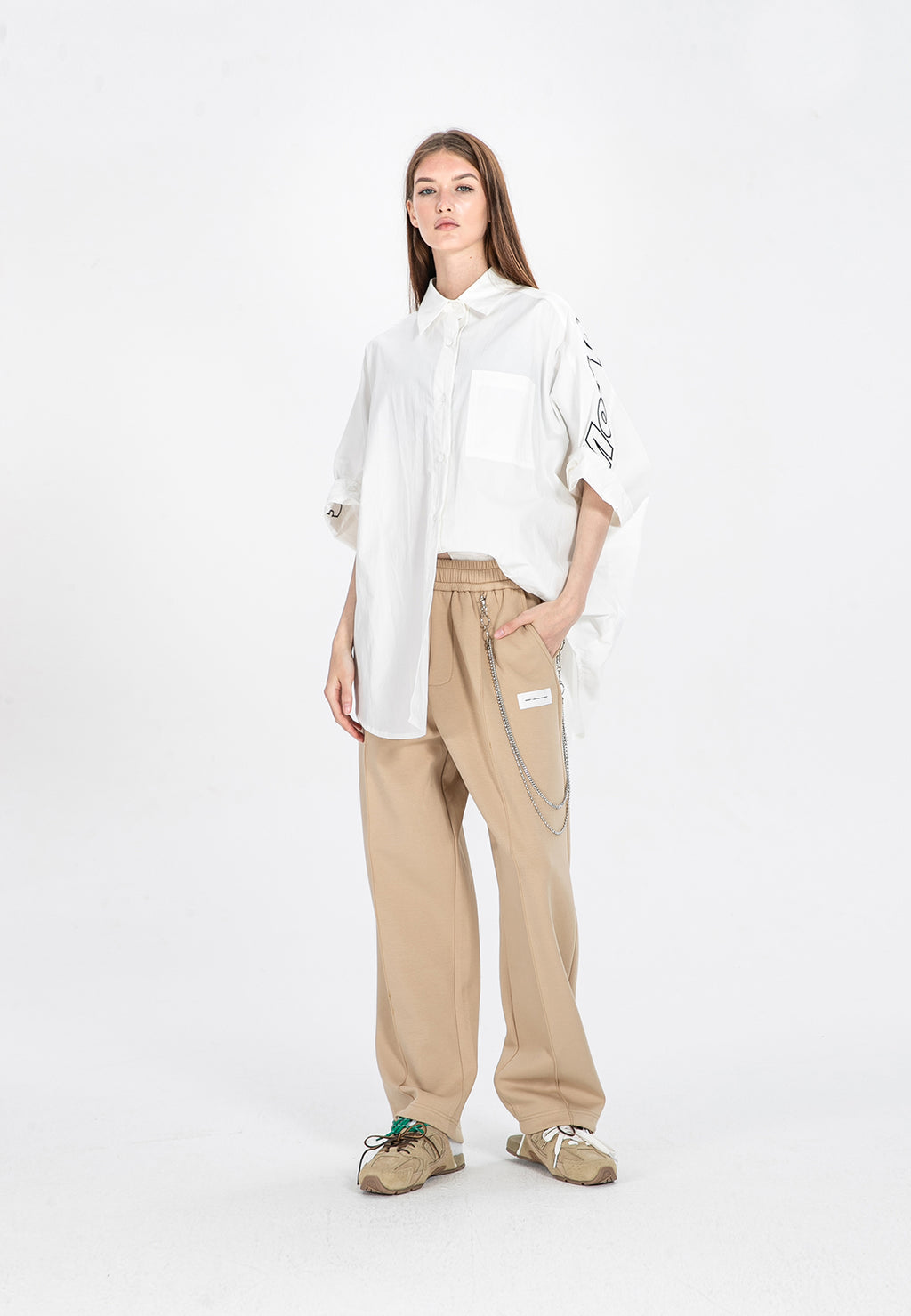 PANTALÓN DE PUNTO MWM CON CADENA