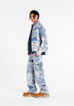 MWM DISTRESSED DENIM JEANS
