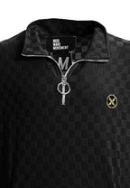Chaqueta de media cremallera con textura de cuadros | MWM