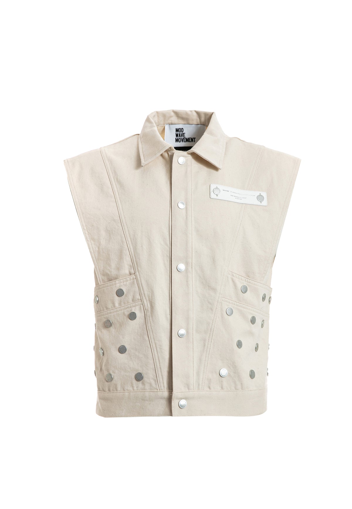 Chaleco vaquero con detalle de botones y cadena | MWM