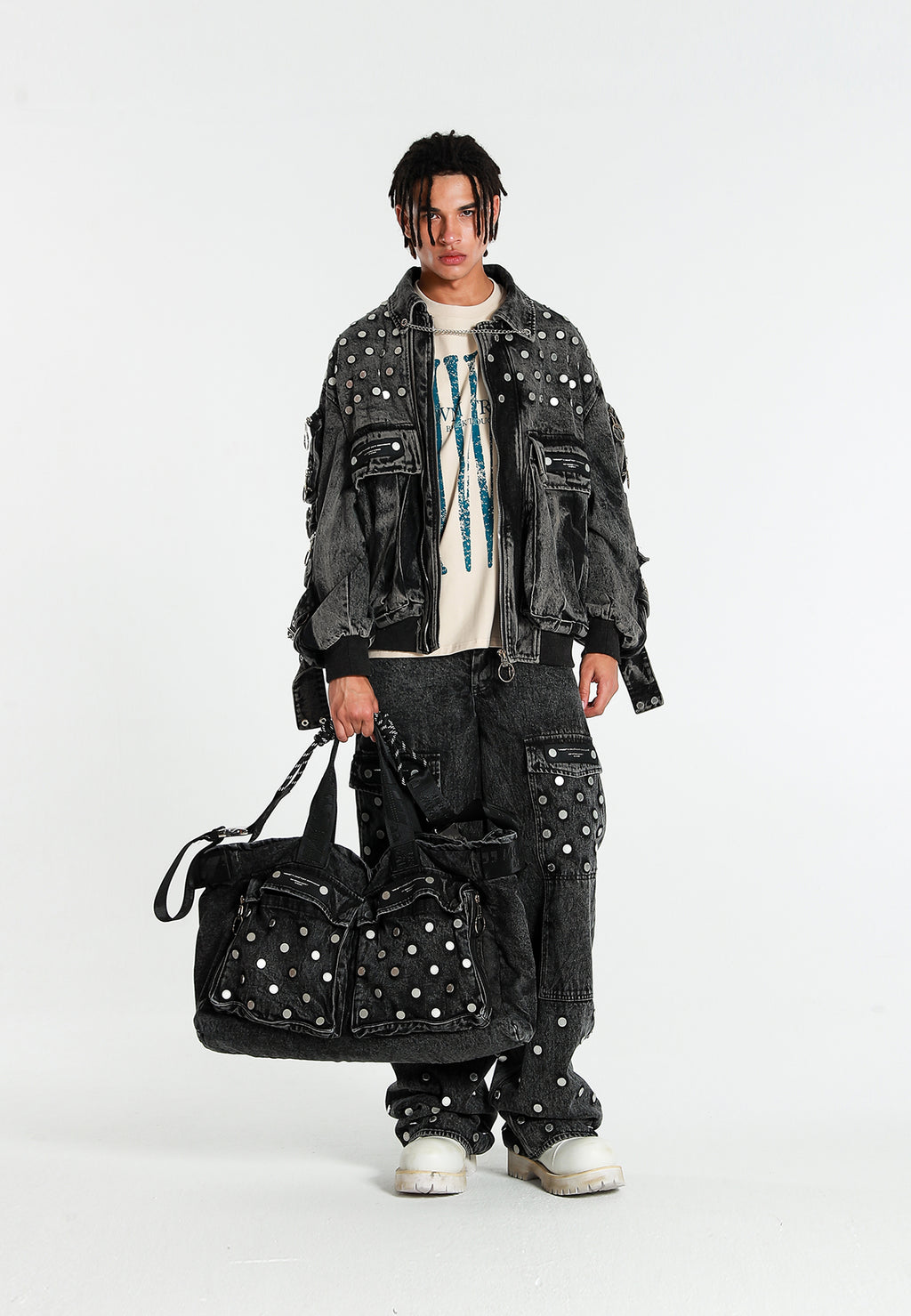 BOLSO VAQUERO MWM CON BOTONES METÁLICOS