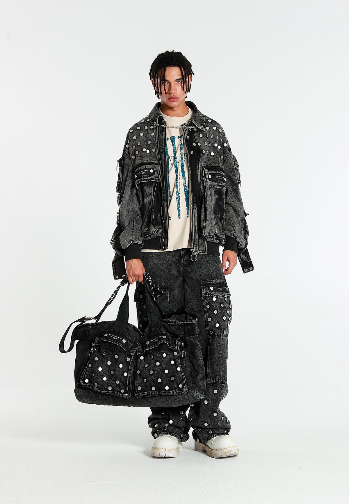 BOLSO VAQUERO MWM CON BOTONES METÁLICOS