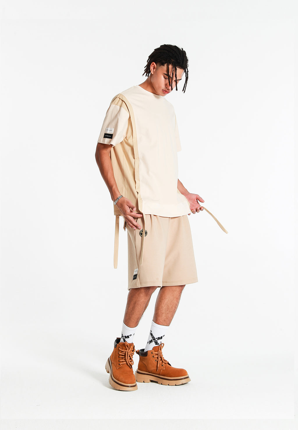 Camiseta bicolor con paneles laterales | MWM