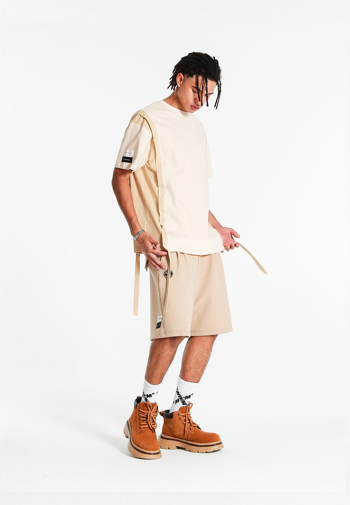 Camiseta bicolor con paneles laterales | MWM