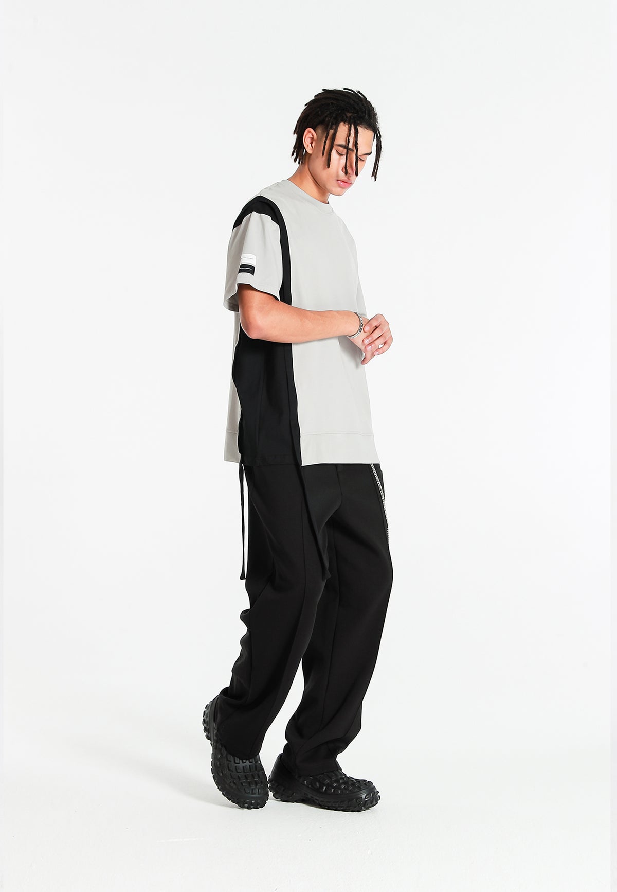 Camiseta bicolor con paneles laterales | MWM