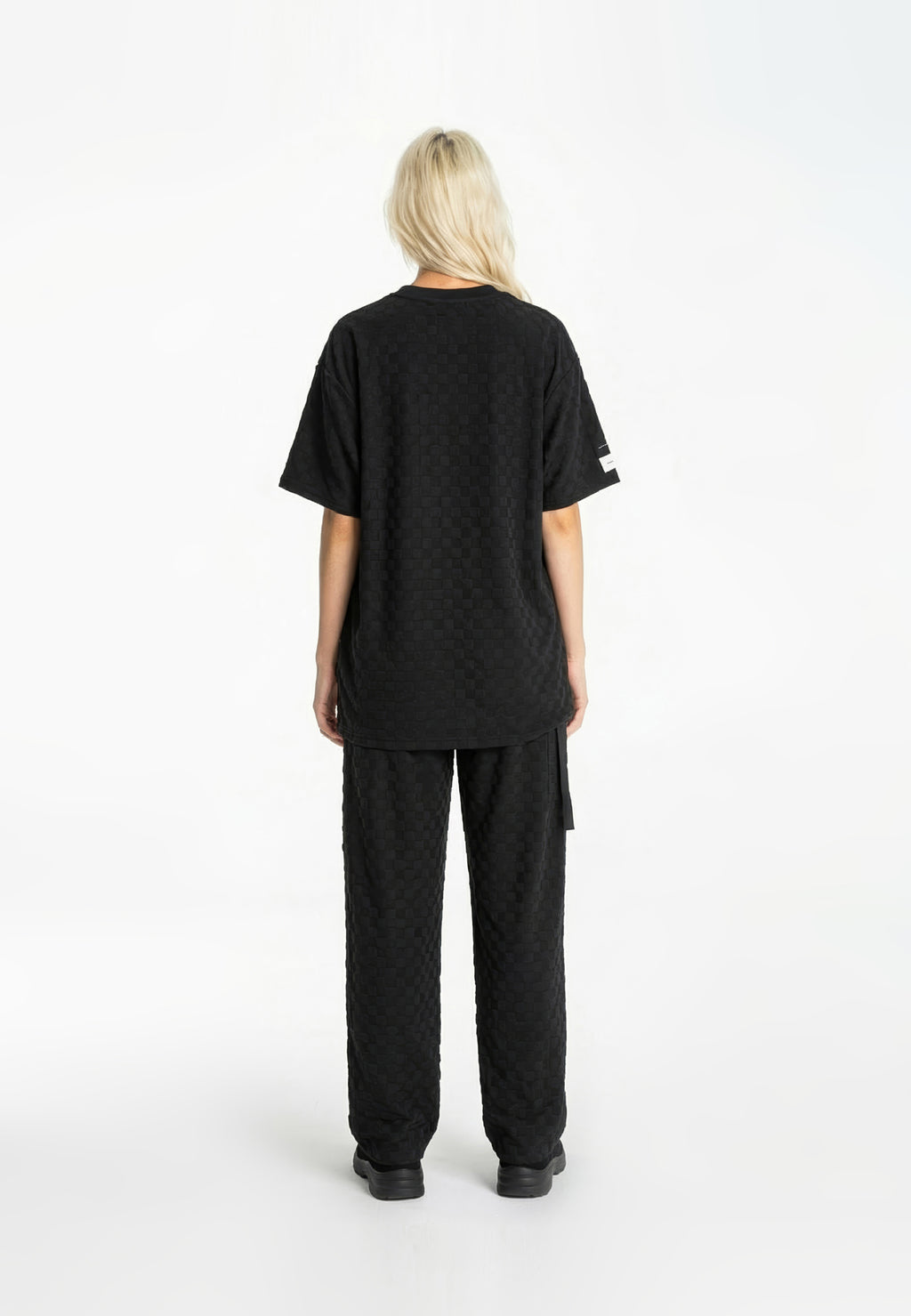 MWM SOFT FABRIC PLAID PRINT T-SHIRT