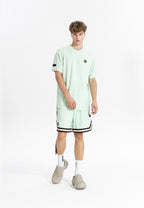 MWM SOFT FABRIC PLAID PRINT T-SHIRT