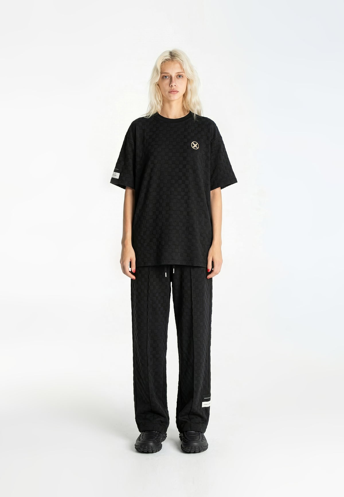 Camiseta de tejido texturizado en cuadros | MWM