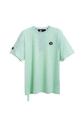 MWM SOFT FABRIC PLAID PRINT T-SHIRT