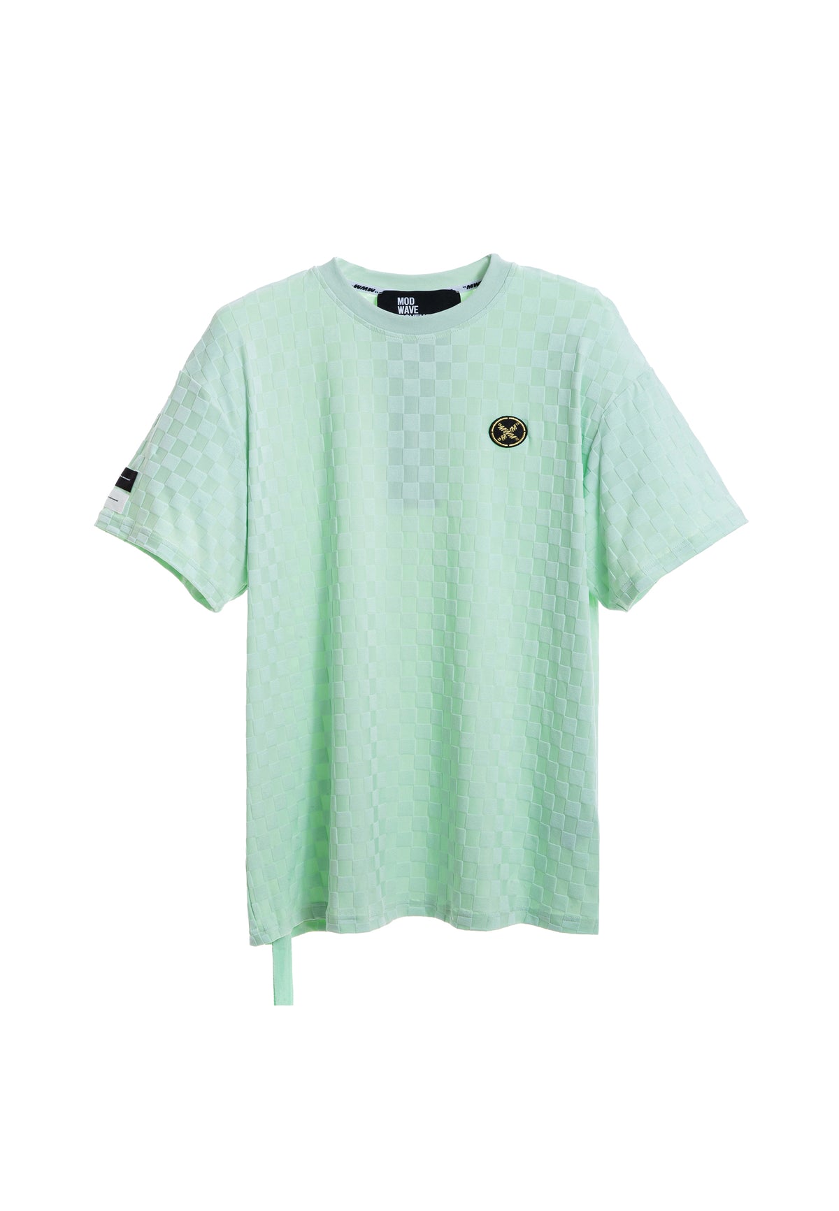 Camiseta de tejido texturizado en cuadros | MWM
