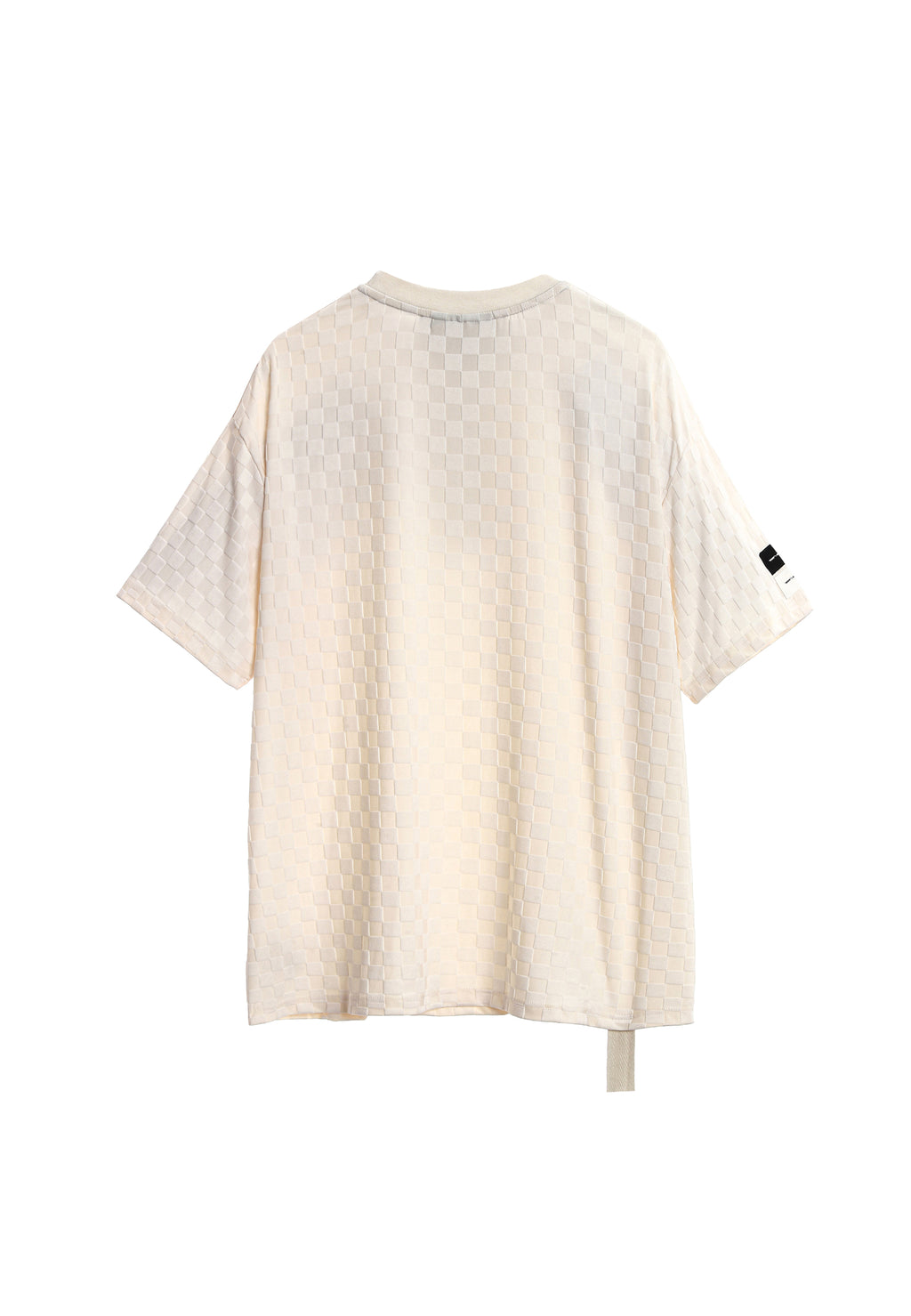 MWM SOFT FABRIC PLAID PRINT T-SHIRT