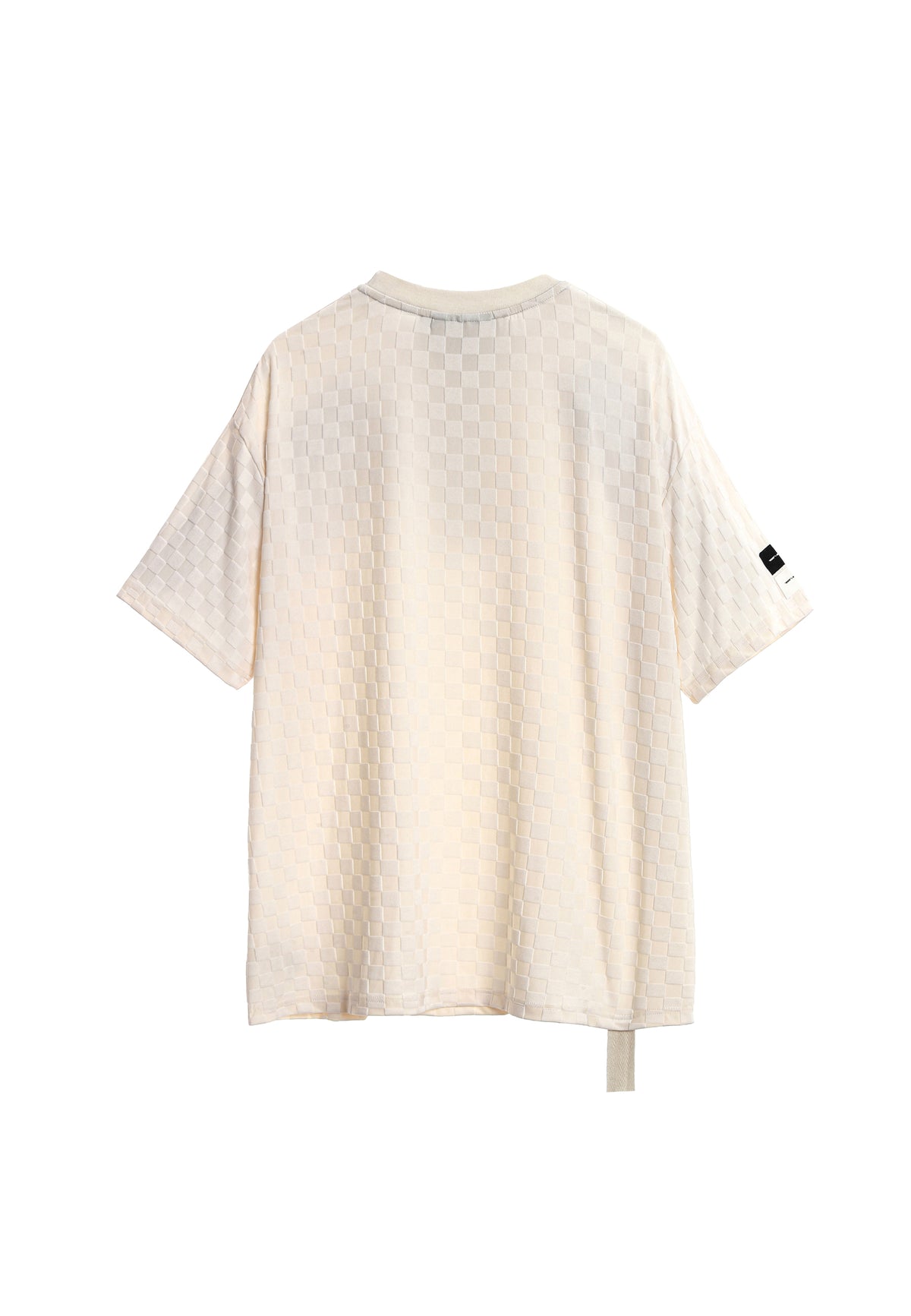 MWM SOFT FABRIC PLAID PRINT T-SHIRT