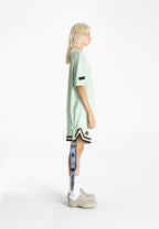 MWM SOFT FABRIC PLAID PRINT T-SHIRT
