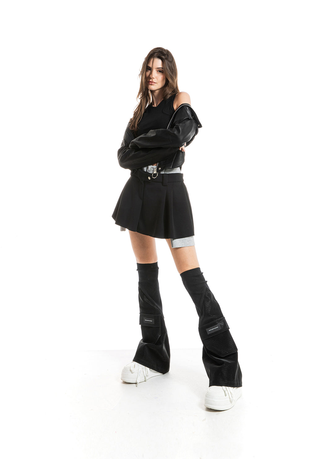MWM KNITTED SKIRT WITH DOUBLE WAISTBAND
