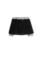MWM KNITTED SKIRT WITH DOUBLE WAISTBAND