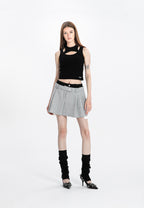 MWM KNITTED SKIRT WITH DOUBLE WAISTBAND