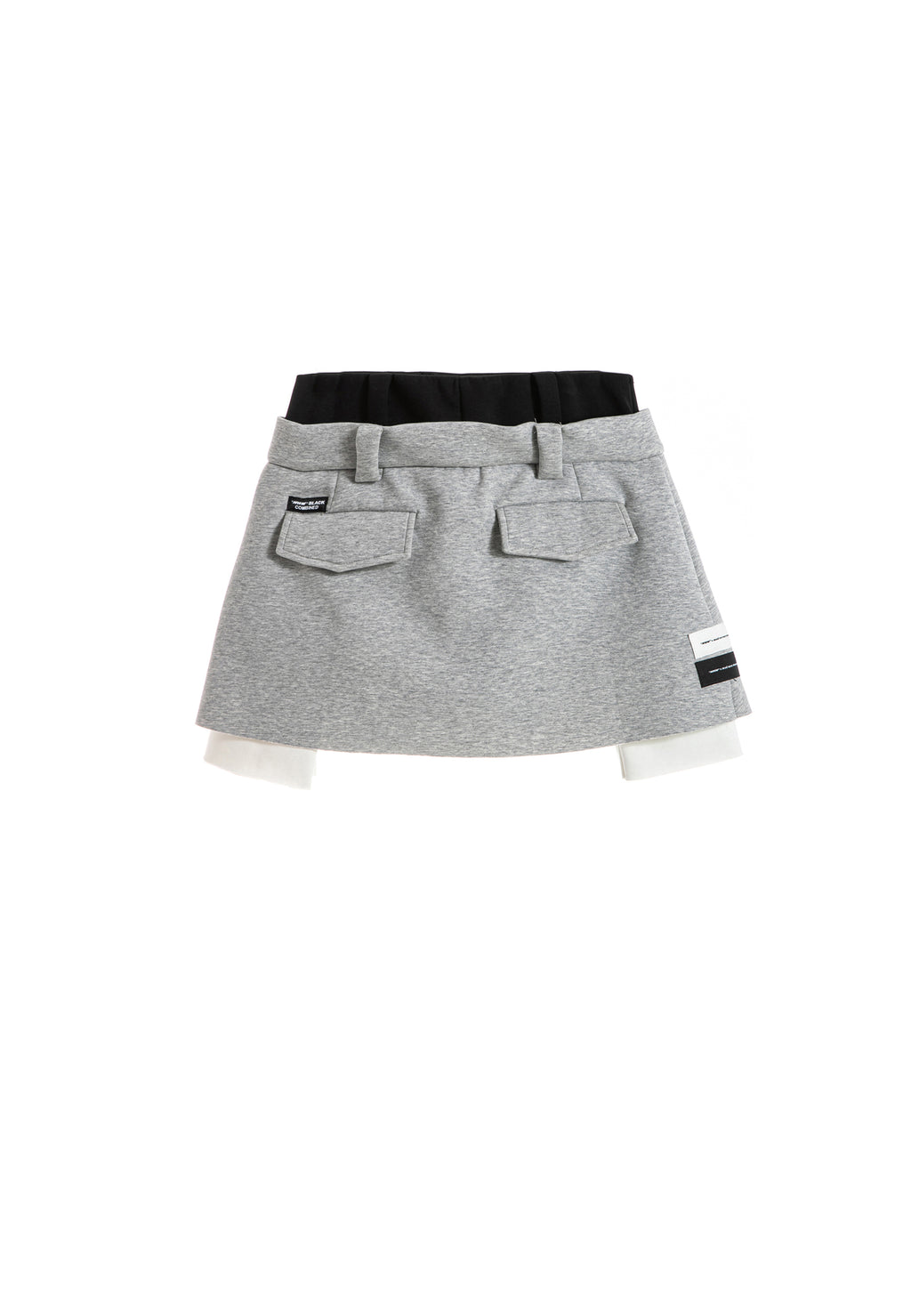 MWM KNITTED SKIRT WITH DOUBLE WAISTBAND