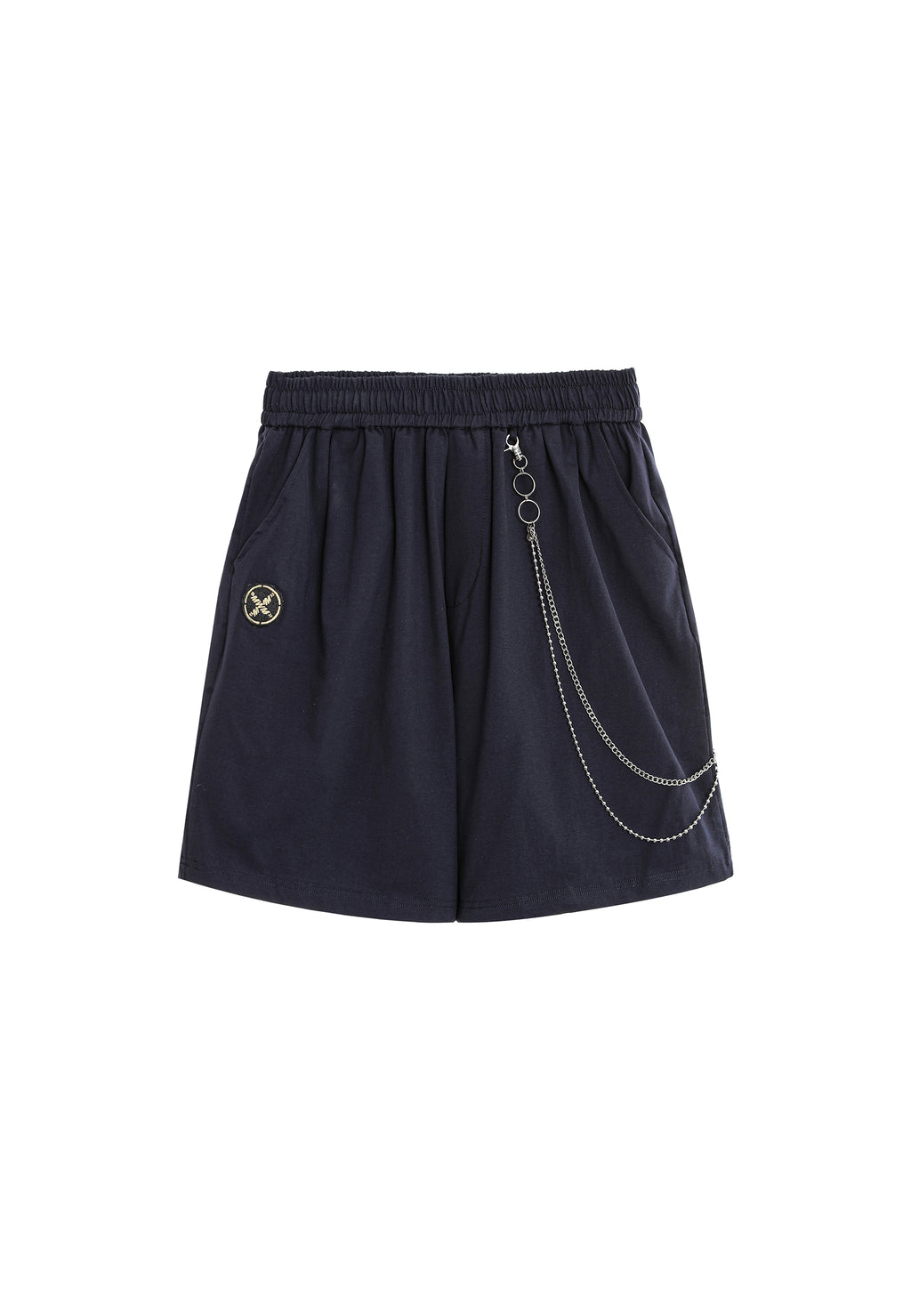 MWM BERMUDA SHORTS WITH CHAIN DETAIL