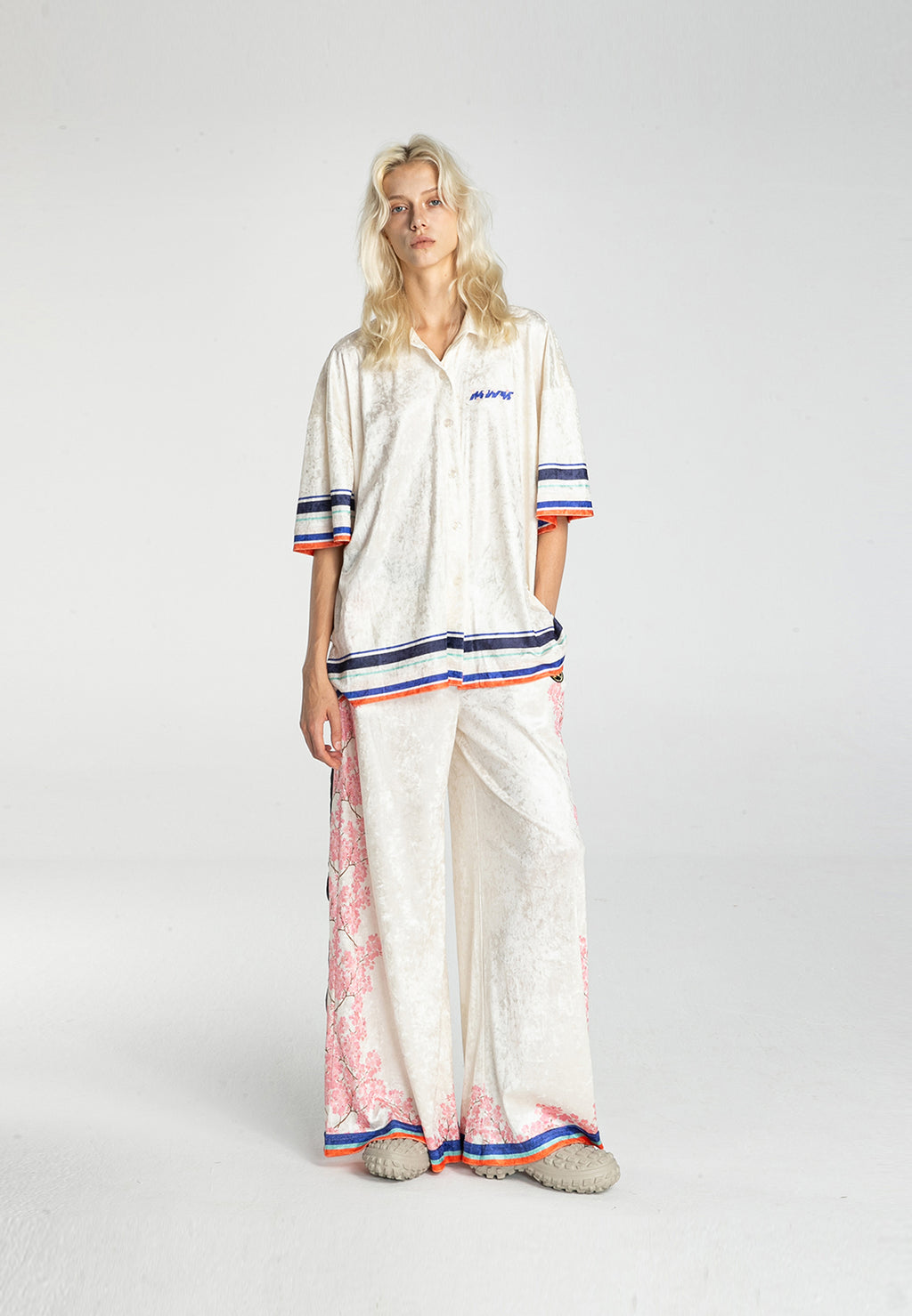 PANTALÓN PALAZZO MWM FLOR DE ALMENDRO