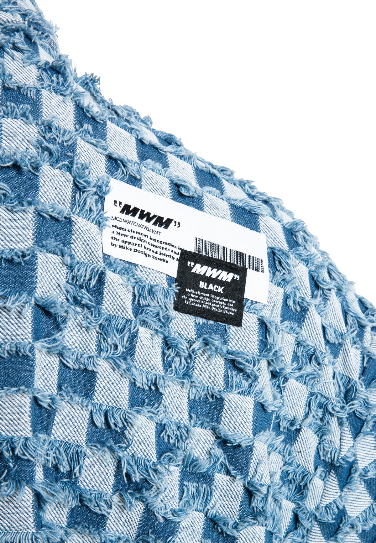 MWM OVERSIZED CHECKED DENIM SHIRT