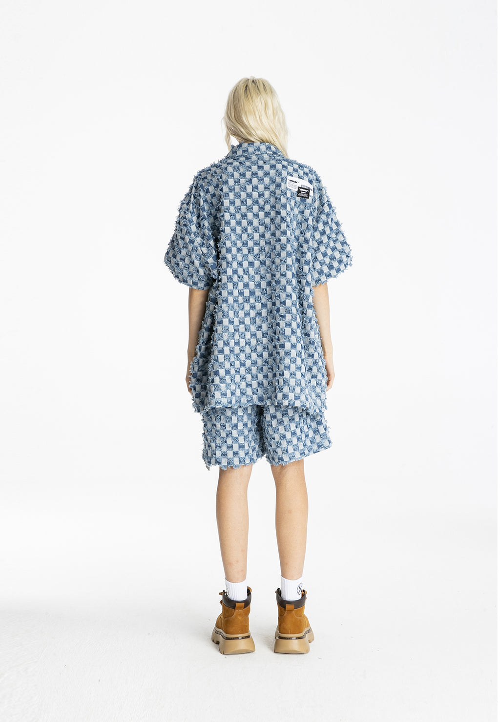 MWM OVERSIZED CHECKED DENIM SHIRT