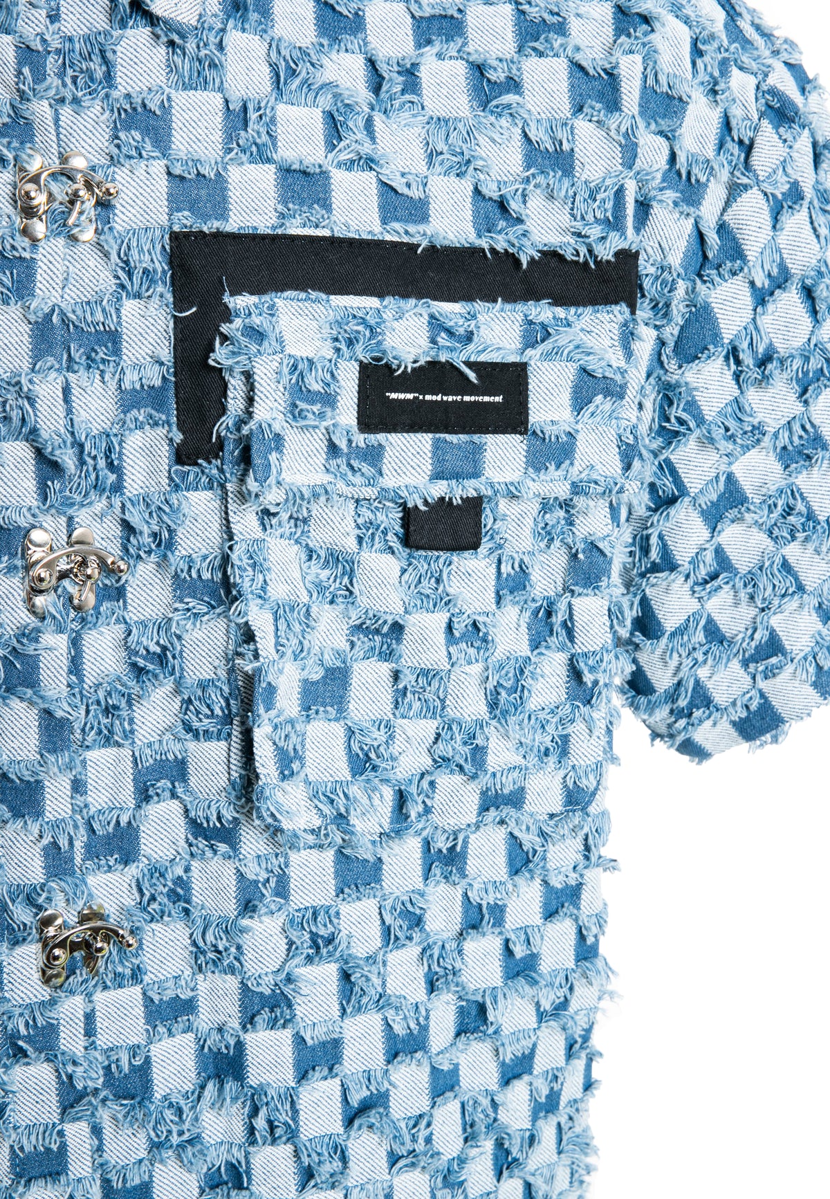 MWM OVERSIZED CHECKED DENIM SHIRT