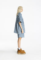 MWM OVERSIZED CHECKED DENIM SHIRT