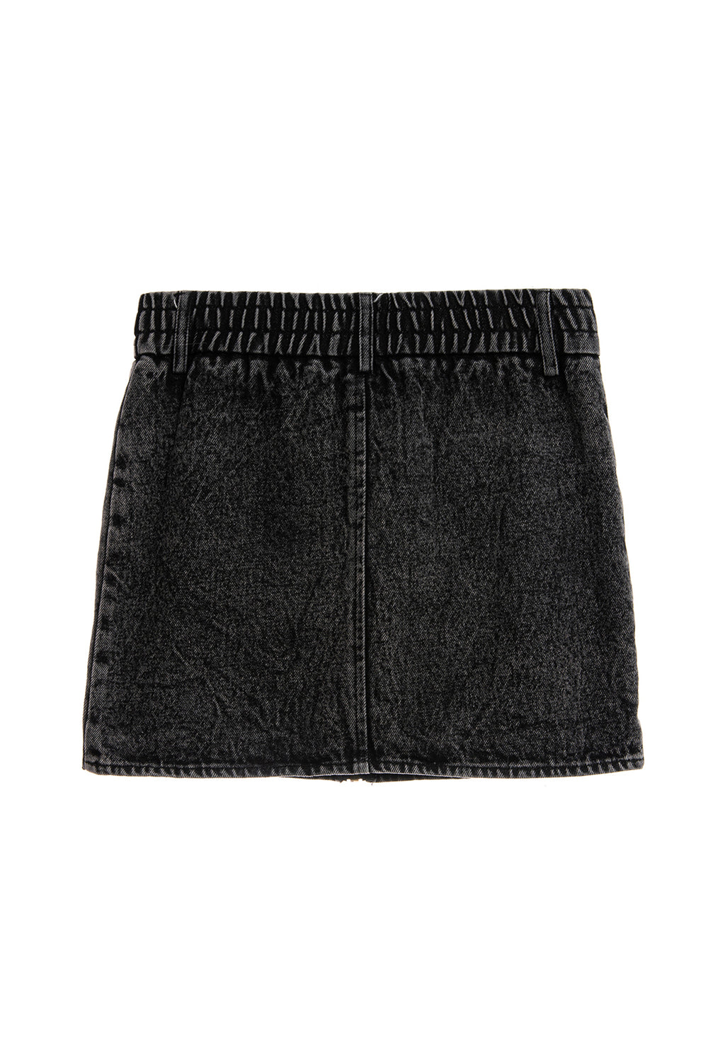 MWM DENIM MINI SKIRT WITH BUTTON DETAIL