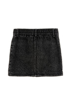MWM DENIM MINI SKIRT WITH BUTTON DETAIL