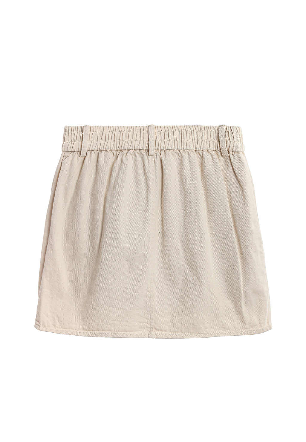 MWM DENIM MINI SKIRT WITH BUTTON DETAIL
