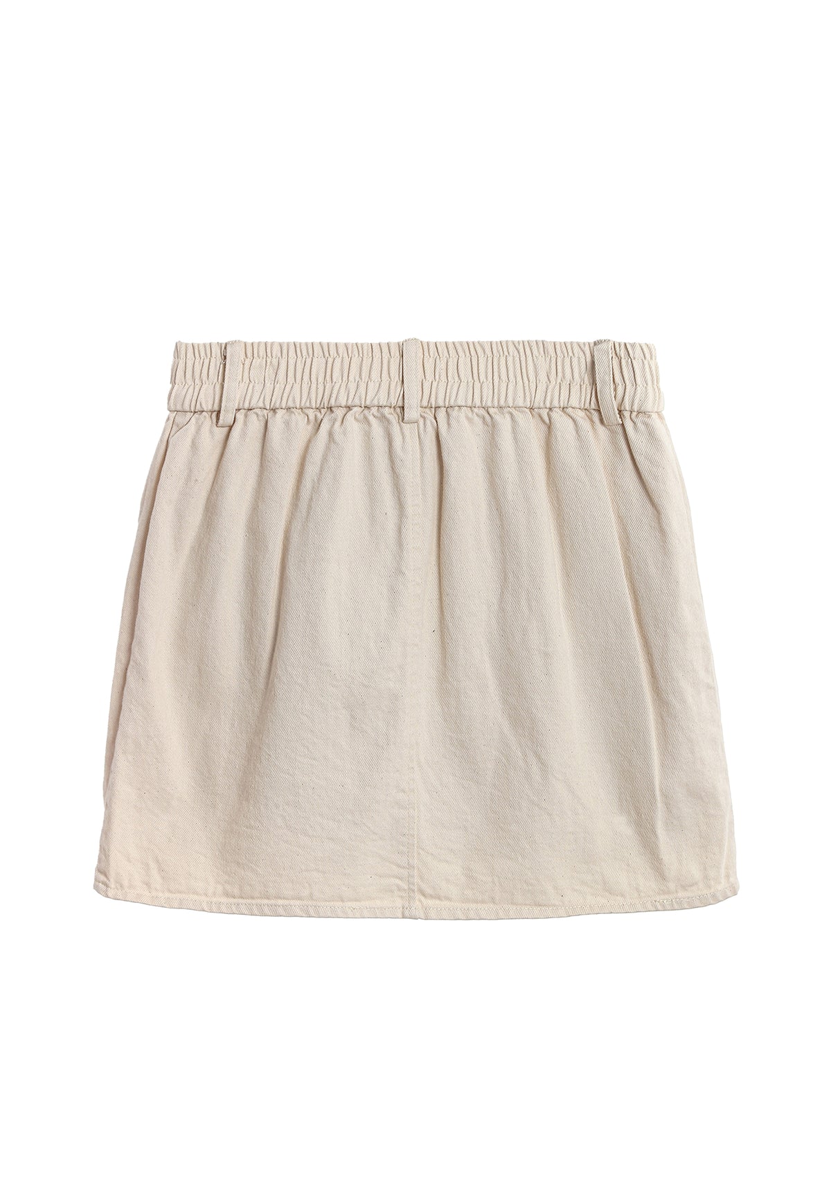 MWM DENIM MINI SKIRT WITH BUTTON DETAIL