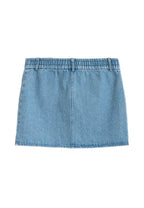 MWM DENIM MINI SKIRT WITH BUTTON DETAIL