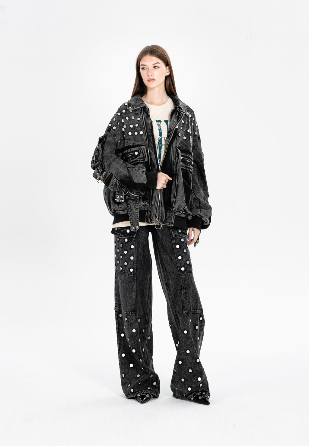 PANTALÓN VAQUERO CARGO ANCHO MWM