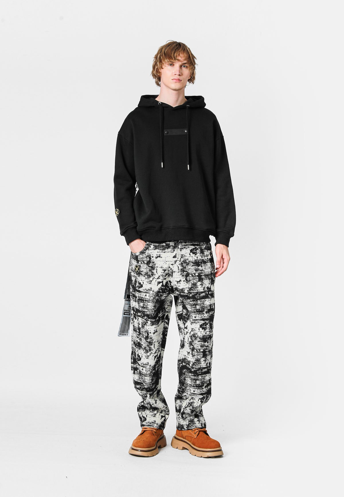 SUDADERA MWM JACQUARD CON CAPUCHA