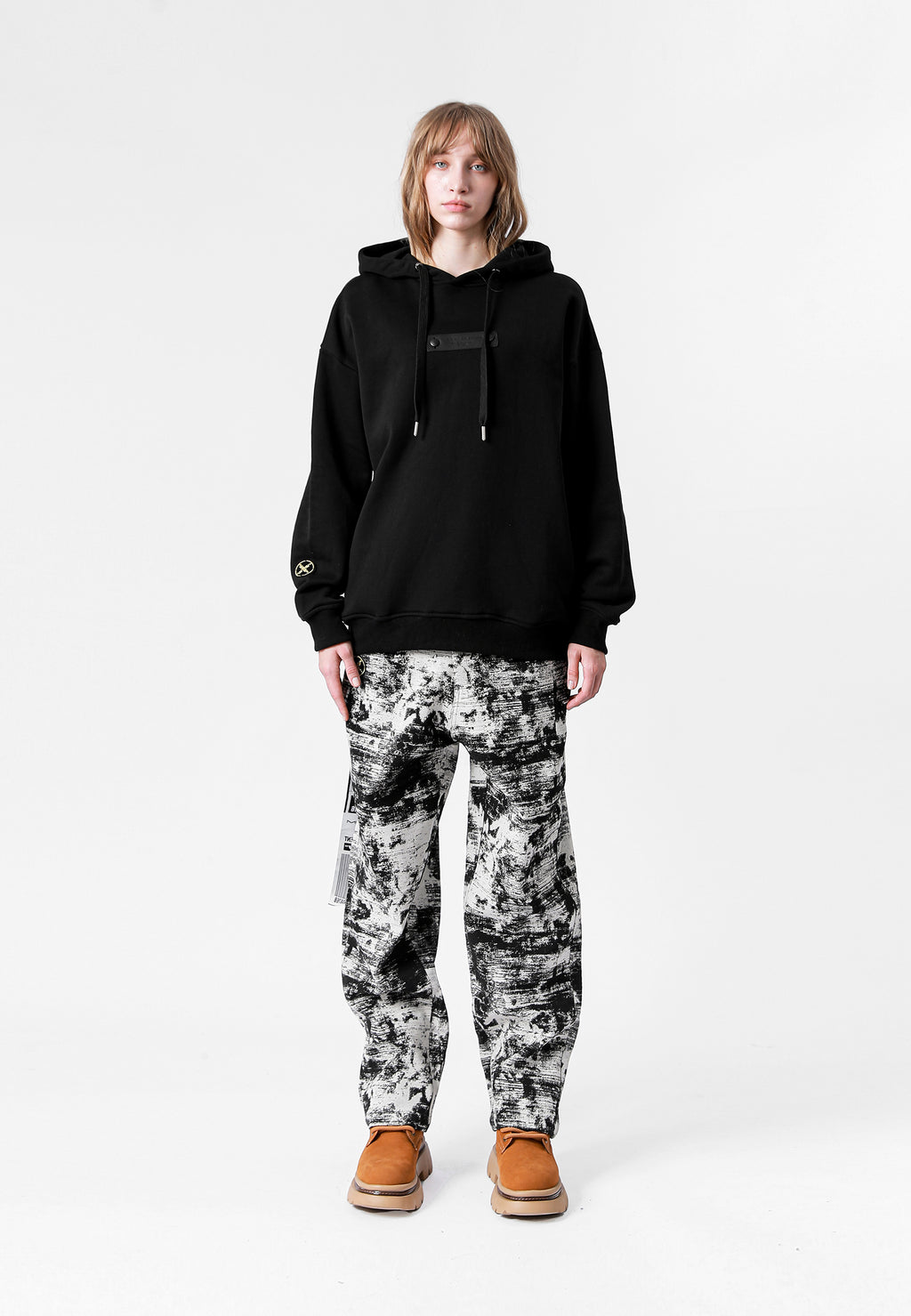 SUDADERA MWM JACQUARD CON CAPUCHA