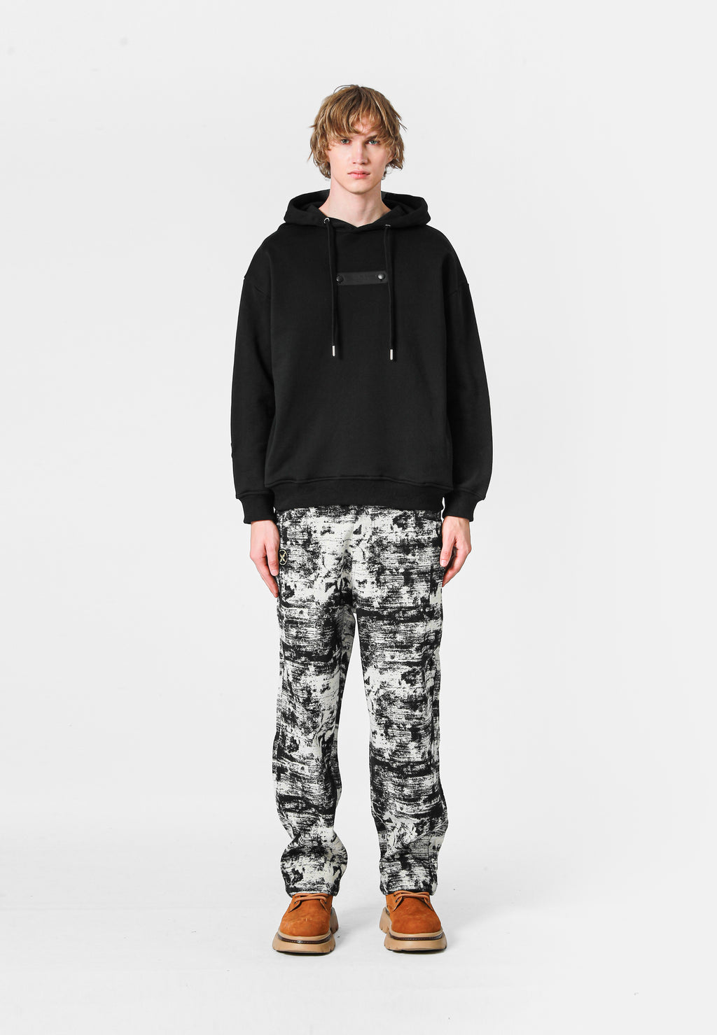 SUDADERA MWM JACQUARD CON CAPUCHA