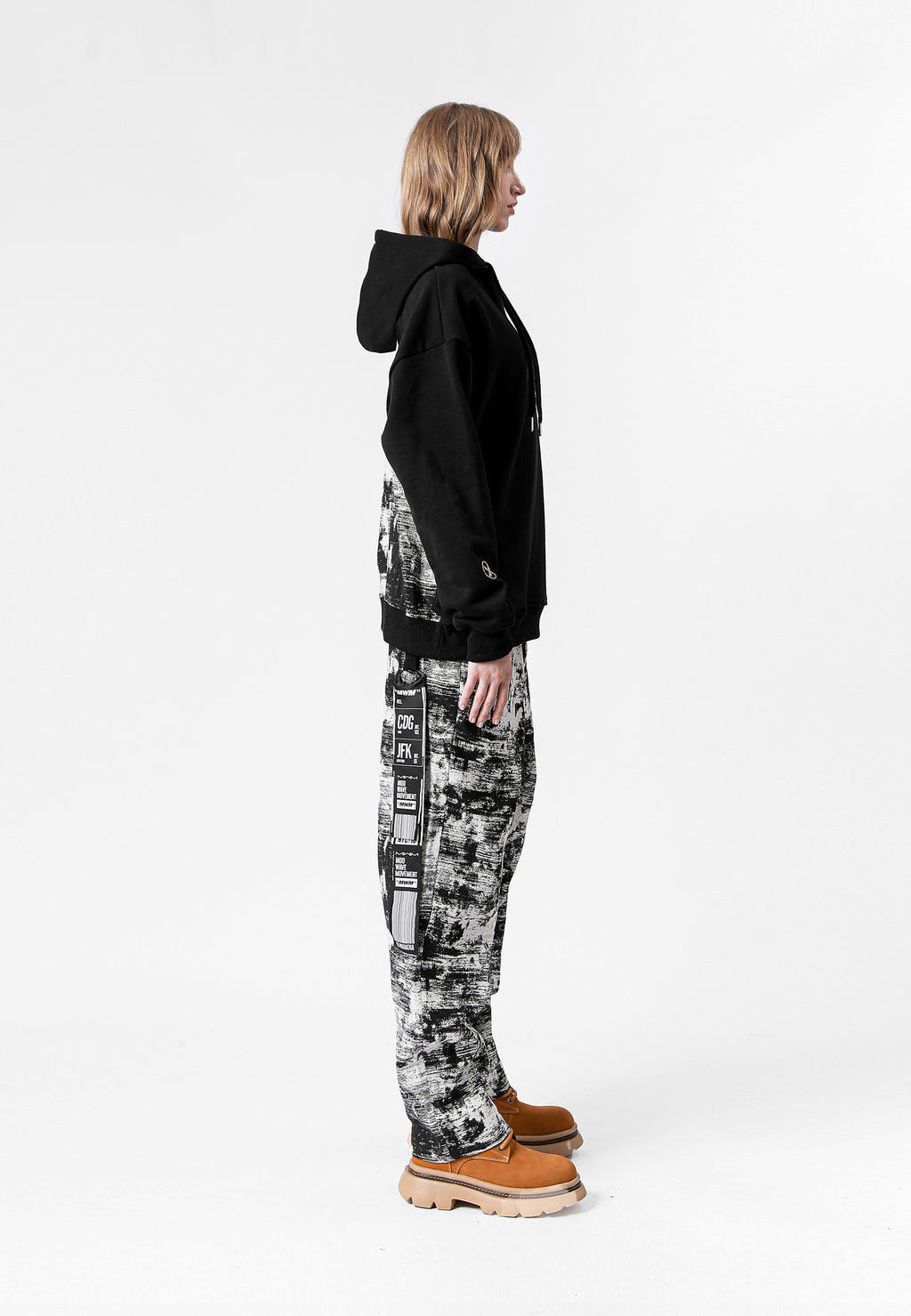 SUDADERA MWM JACQUARD CON CAPUCHA