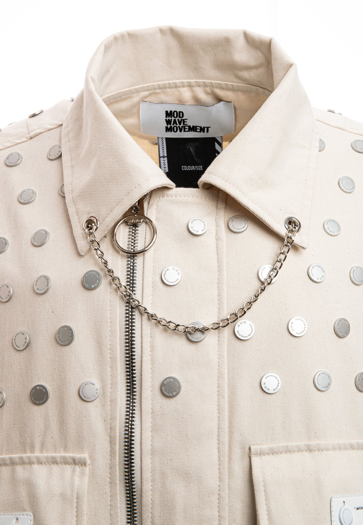 CHAQUETA VAQUERA OVERSIZE MWM CON DETALLE DE BOTONES