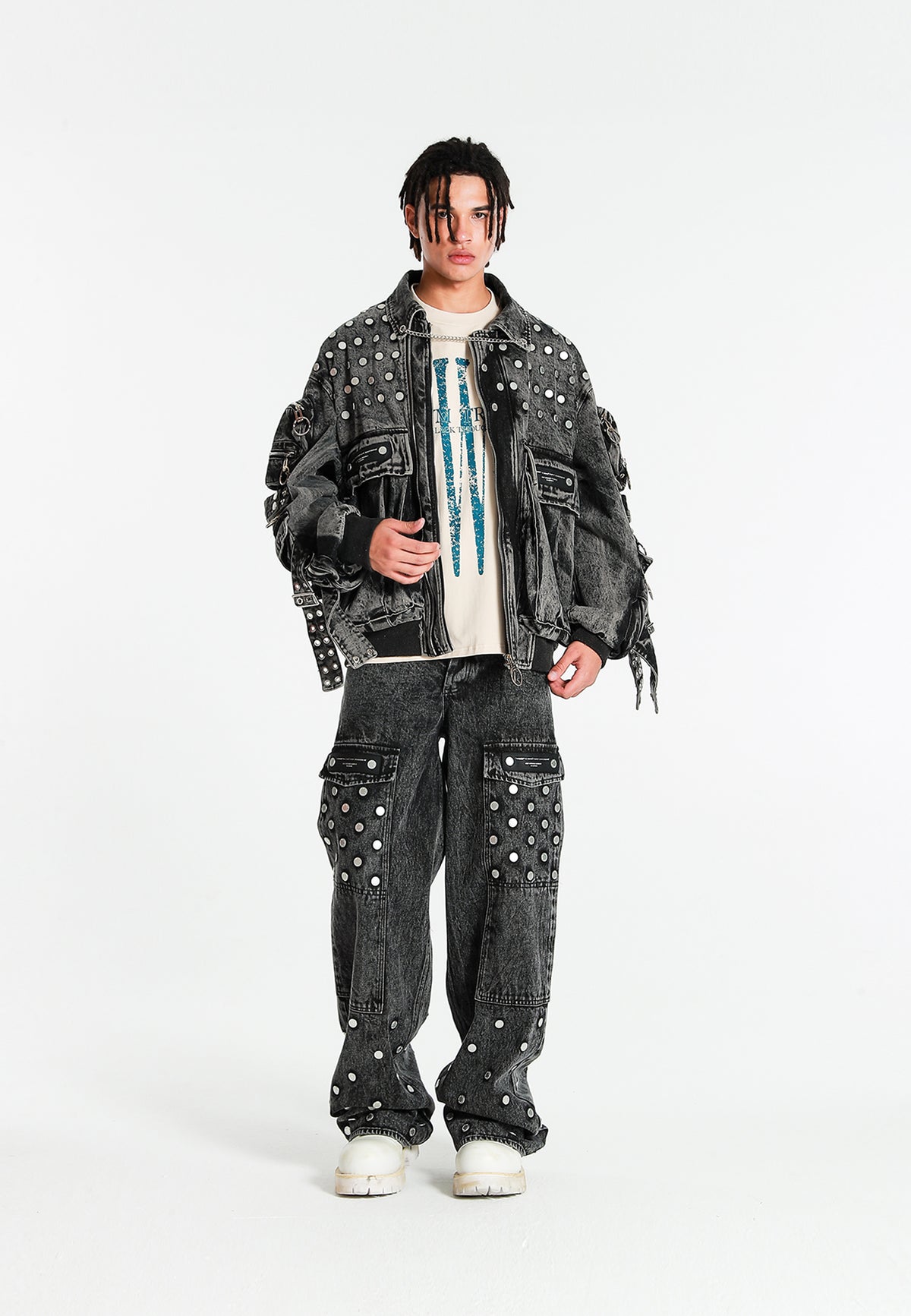 CHAQUETA VAQUERA OVERSIZE MWM CON DETALLE DE BOTONES