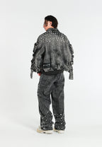 CHAQUETA VAQUERA OVERSIZE MWM CON DETALLE DE BOTONES