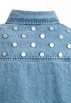 Sobrecamisa vaquera cropped con botones traseros | MWM
