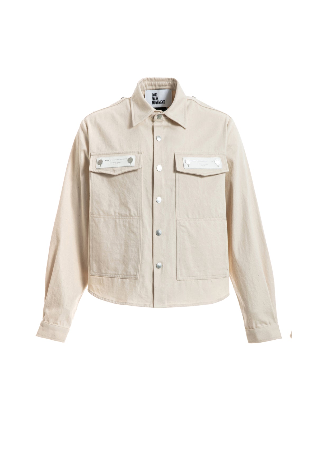 Sobrecamisa vaquera cropped con botones traseros | MWM