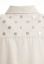 Sobrecamisa vaquera cropped con botones traseros | MWM