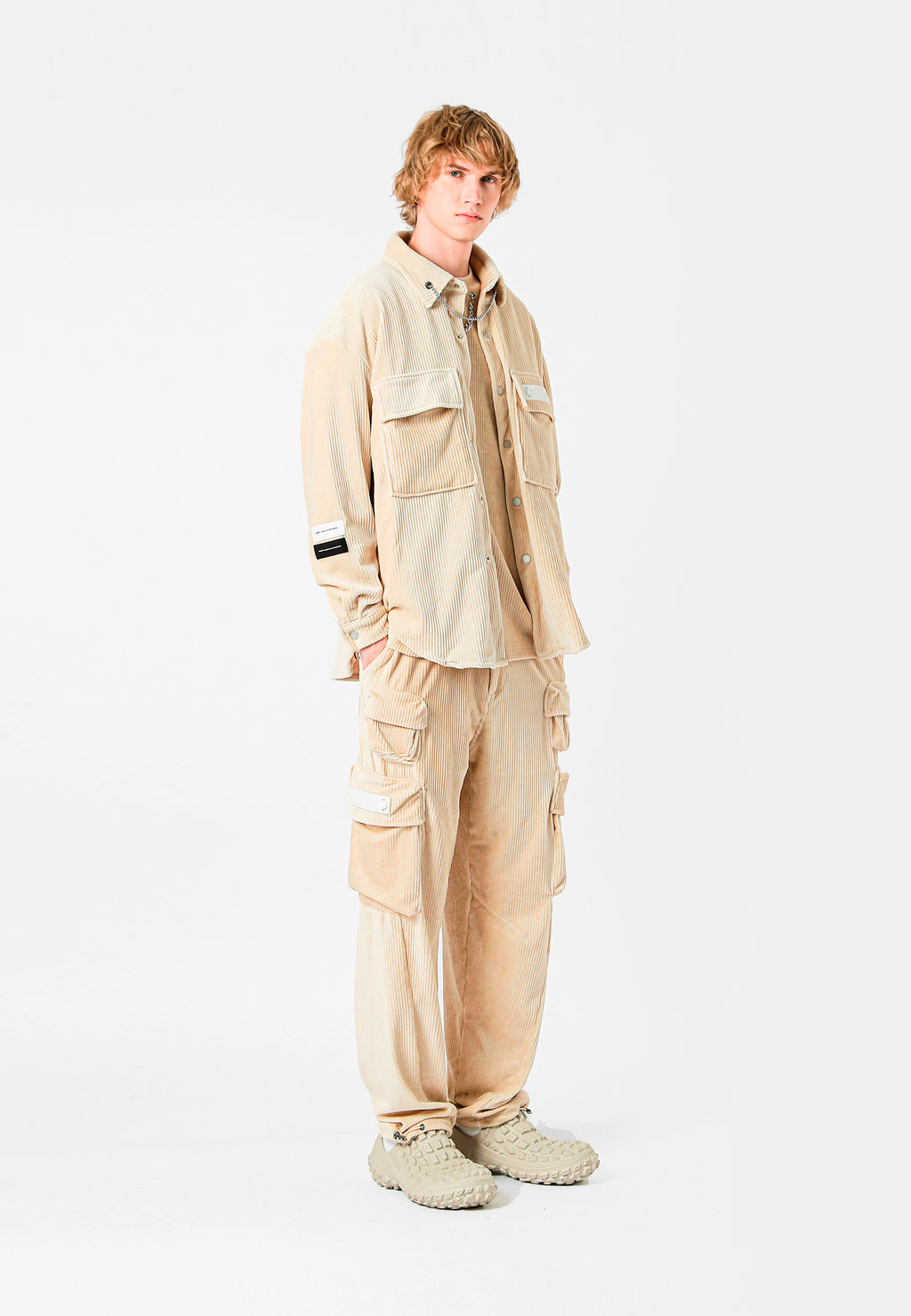 TEDDY OVERSHIRT WITH CHAIN